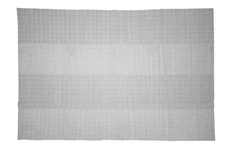 Gray Turkish Kilim Rug 8' x 11' 11" Flat-Weave | No. VR38547