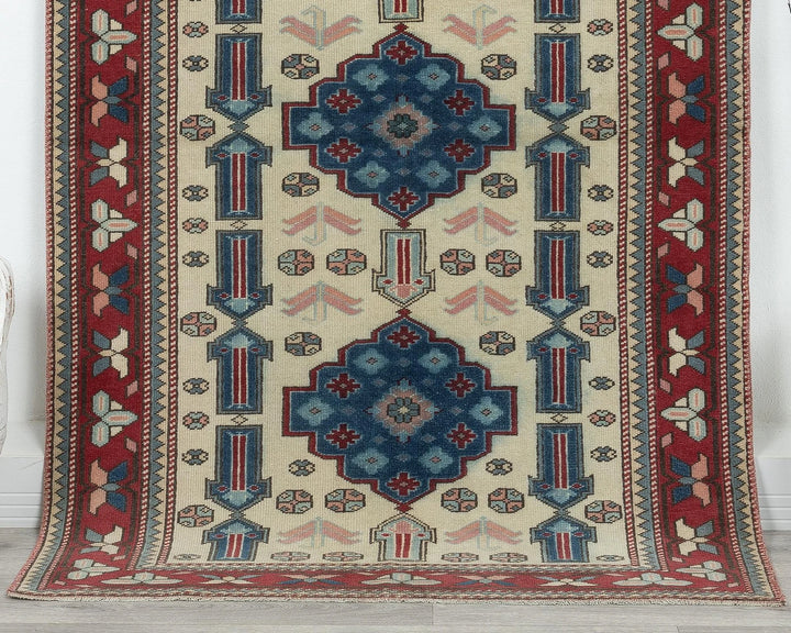 Neutral Oushak Rug 3' 8" x 5' 11" | No. VR38550
