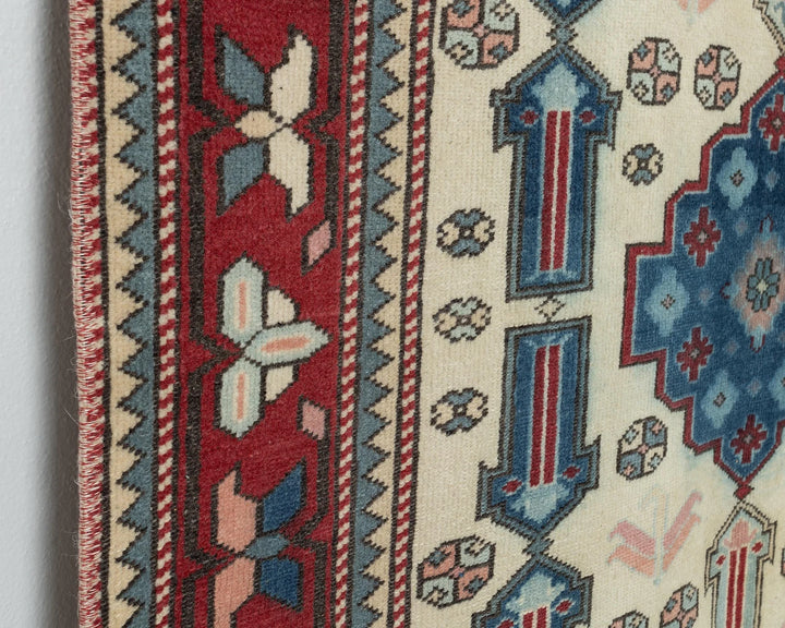 Neutral Oushak Rug 3' 8" x 5' 11" | No. VR38550