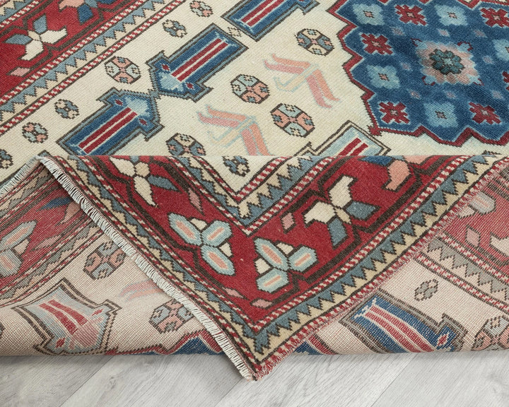 Neutral Oushak Rug 3' 8" x 5' 11" | No. VR38550