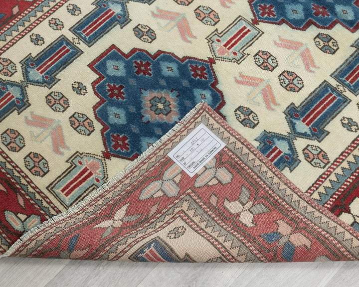 Neutral Oushak Rug 3' 8" x 5' 11" | No. VR38550