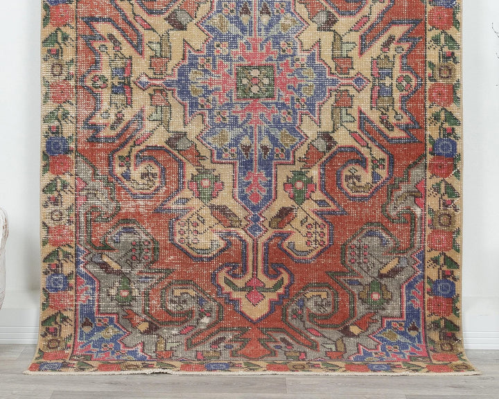 Pink Turkish Oushak Rug 7' 5" x 4' 6" Hand-Knotted | No. VR38663
