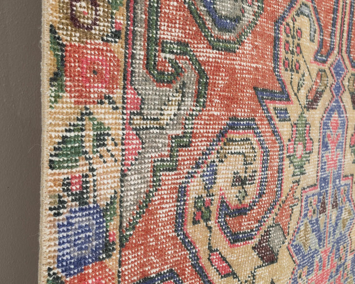 Pink Turkish Oushak Rug 7' 5" x 4' 6" Hand-Knotted | No. VR38663