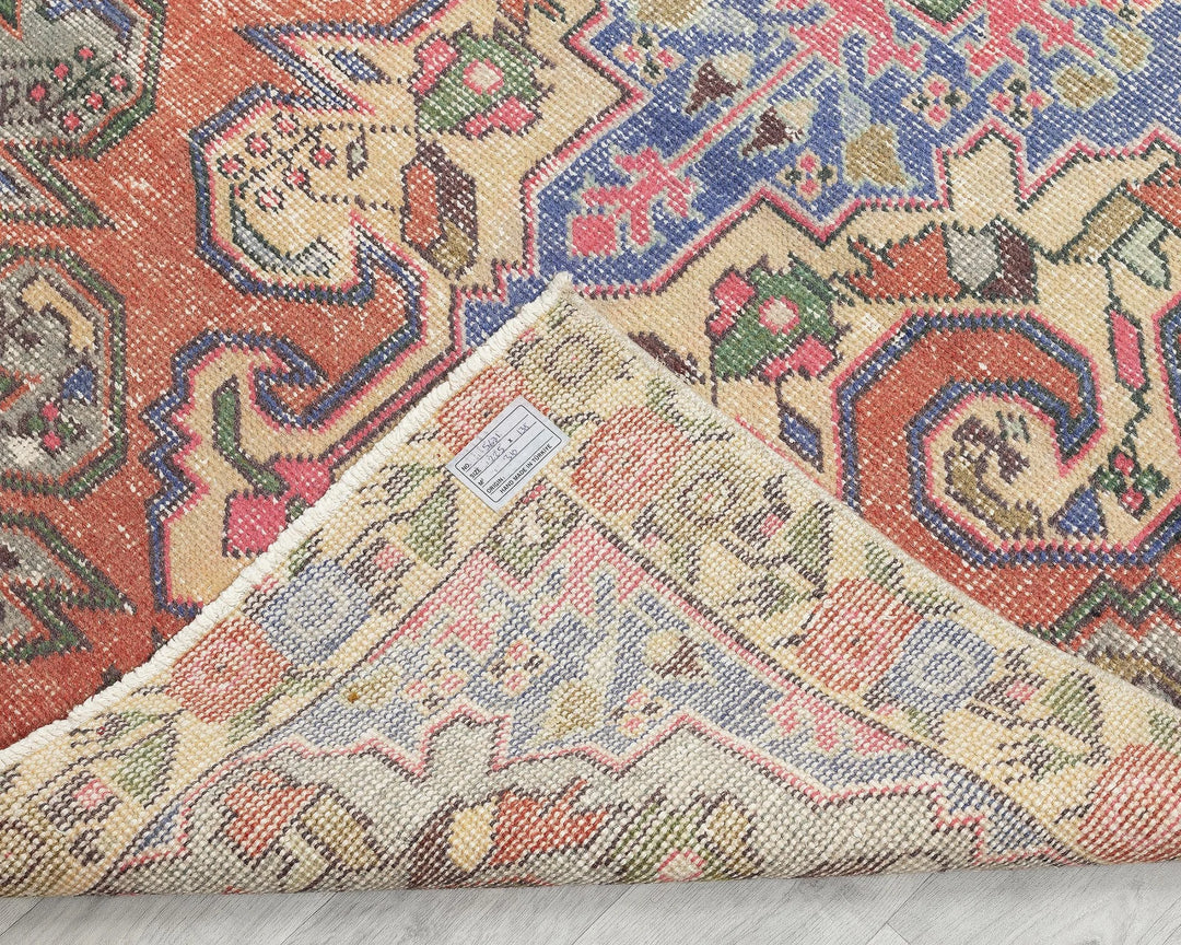 Pink Turkish Oushak Rug 7' 5" x 4' 6" Hand-Knotted | No. VR38663