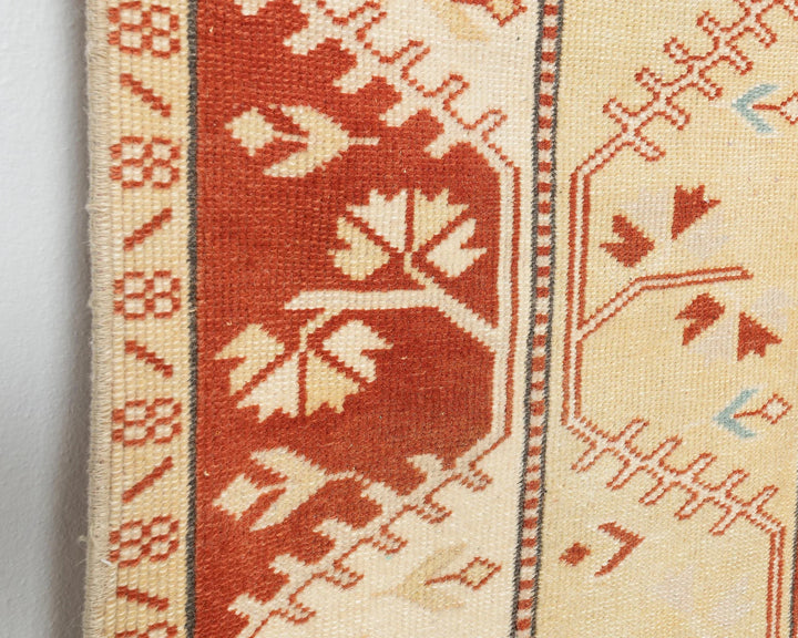 Yellow Turkish Oushak Rug 5' 9" x 4' 4" Hand-Knotted | No. VR38730