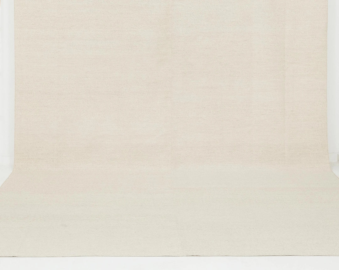 Beige Turkish Kilim Rug 8' x 11' 4" Flat-Weave | No. VR38766