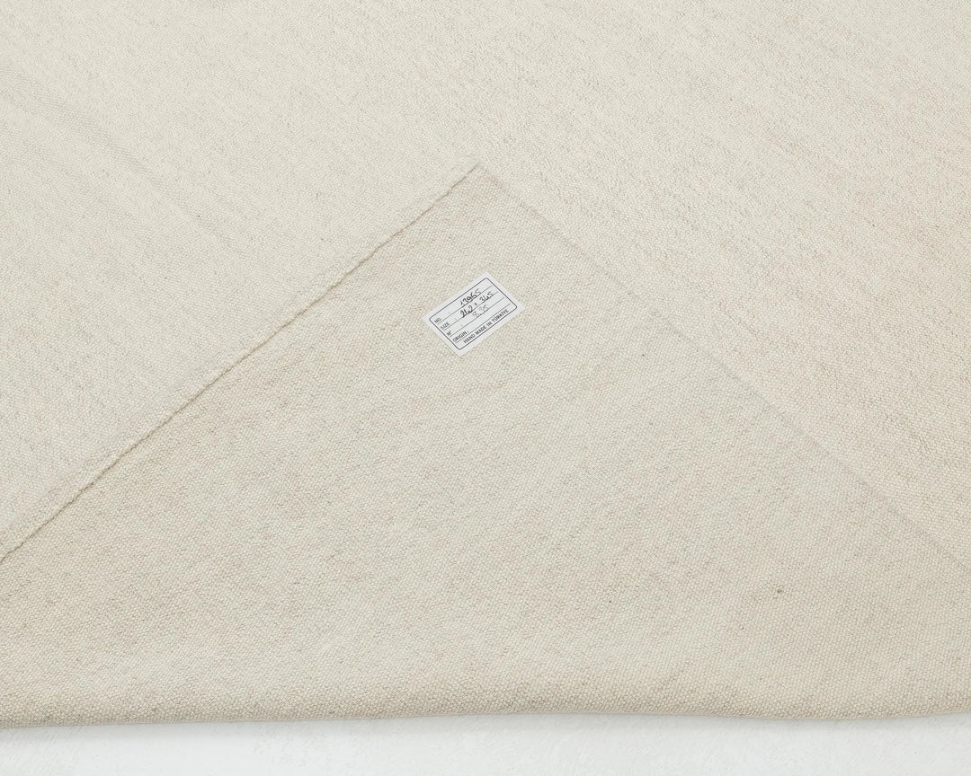 Beige Turkish Kilim Rug 8' x 11' 4" Flat-Weave | No. VR38766