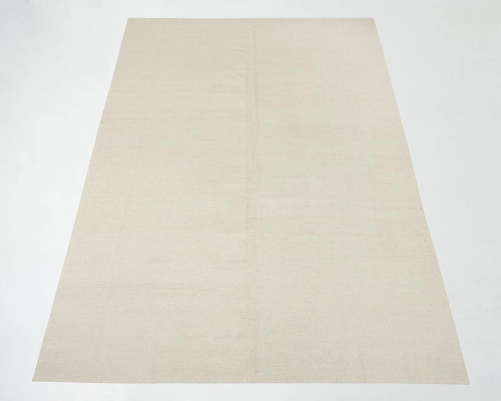 Beige Turkish Kilim Rug 8' x 11' 4" Flat-Weave | No. VR38766