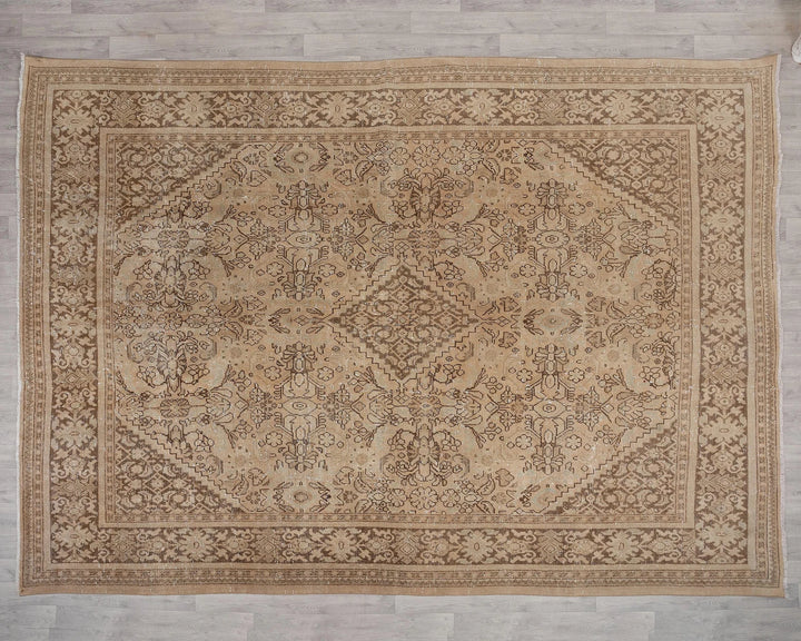 Multicolor Turkish Oushak Rug 9'6" x 12'8" Hand-Knotted | No. VR38789