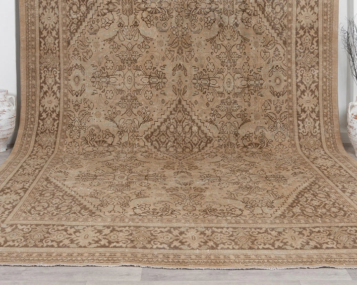 Multicolor Turkish Oushak Rug 9'6" x 12'8" Hand-Knotted | No. VR38789