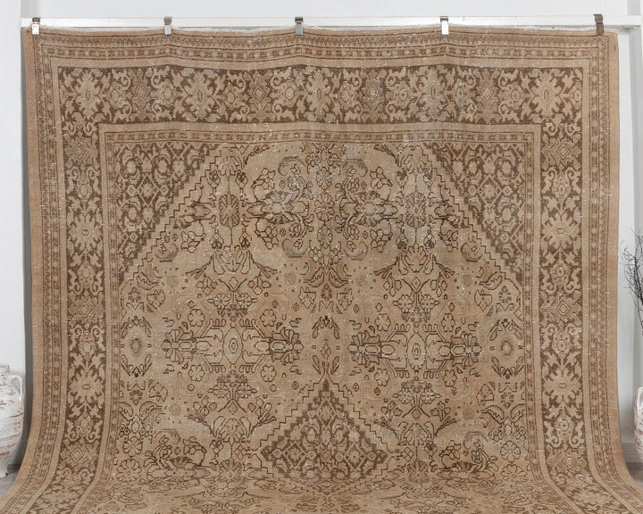 Multicolor Turkish Oushak Rug 9'6" x 12'8" Hand-Knotted | No. VR38789