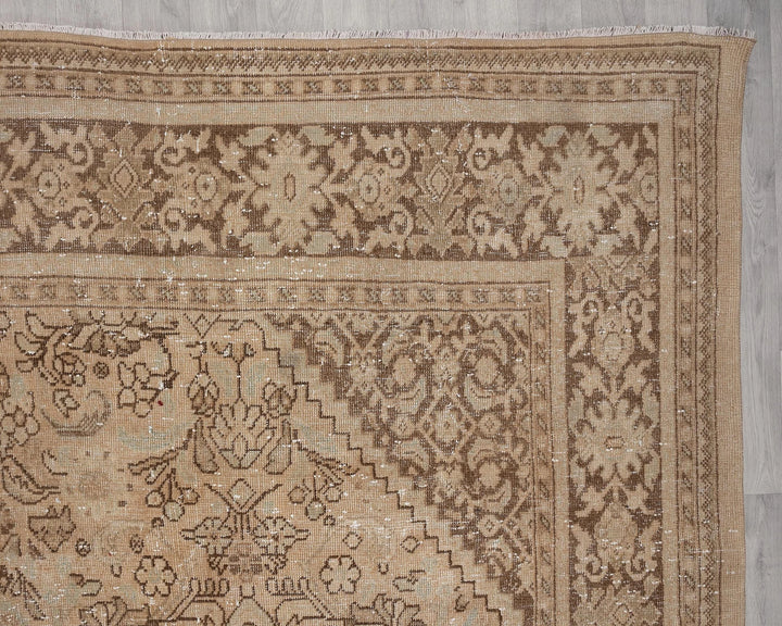 Multicolor Turkish Oushak Rug 9'6" x 12'8" Hand-Knotted | No. VR38789