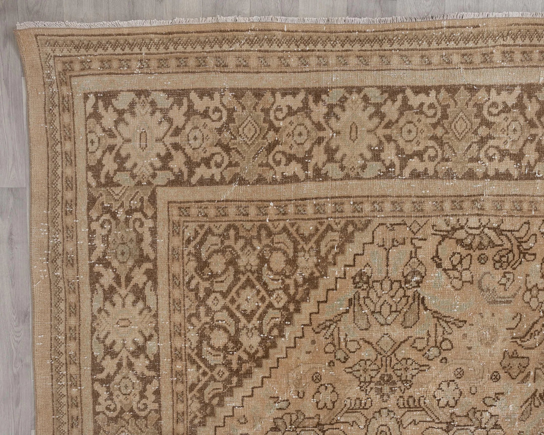 Multicolor Turkish Oushak Rug 9'6" x 12'8" Hand-Knotted | No. VR38789