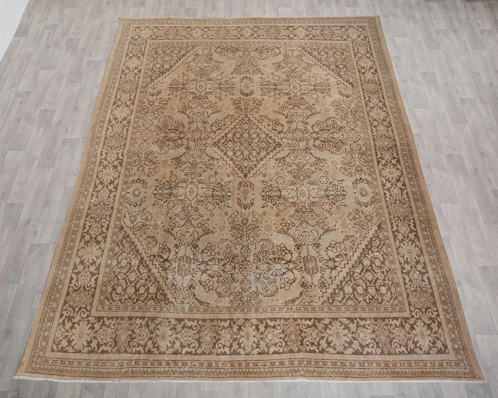 Multicolor Turkish Oushak Rug 9'6" x 12'8" Hand-Knotted | No. VR38789