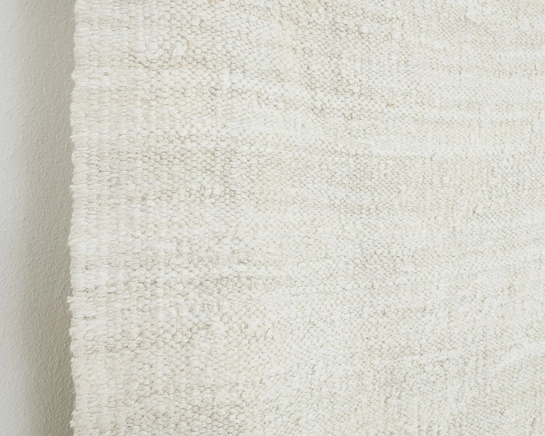 White Turkish Kilim Rug 12' 6" x 9' 11" Flat-Weave | No. VR38835