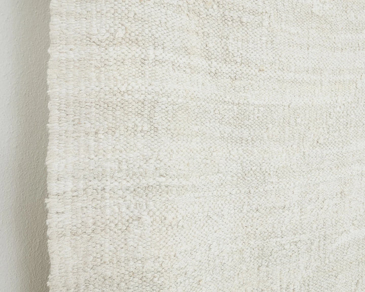 White Turkish Kilim Rug 12' 6" x 9' 11" Flat-Weave | No. VR38835