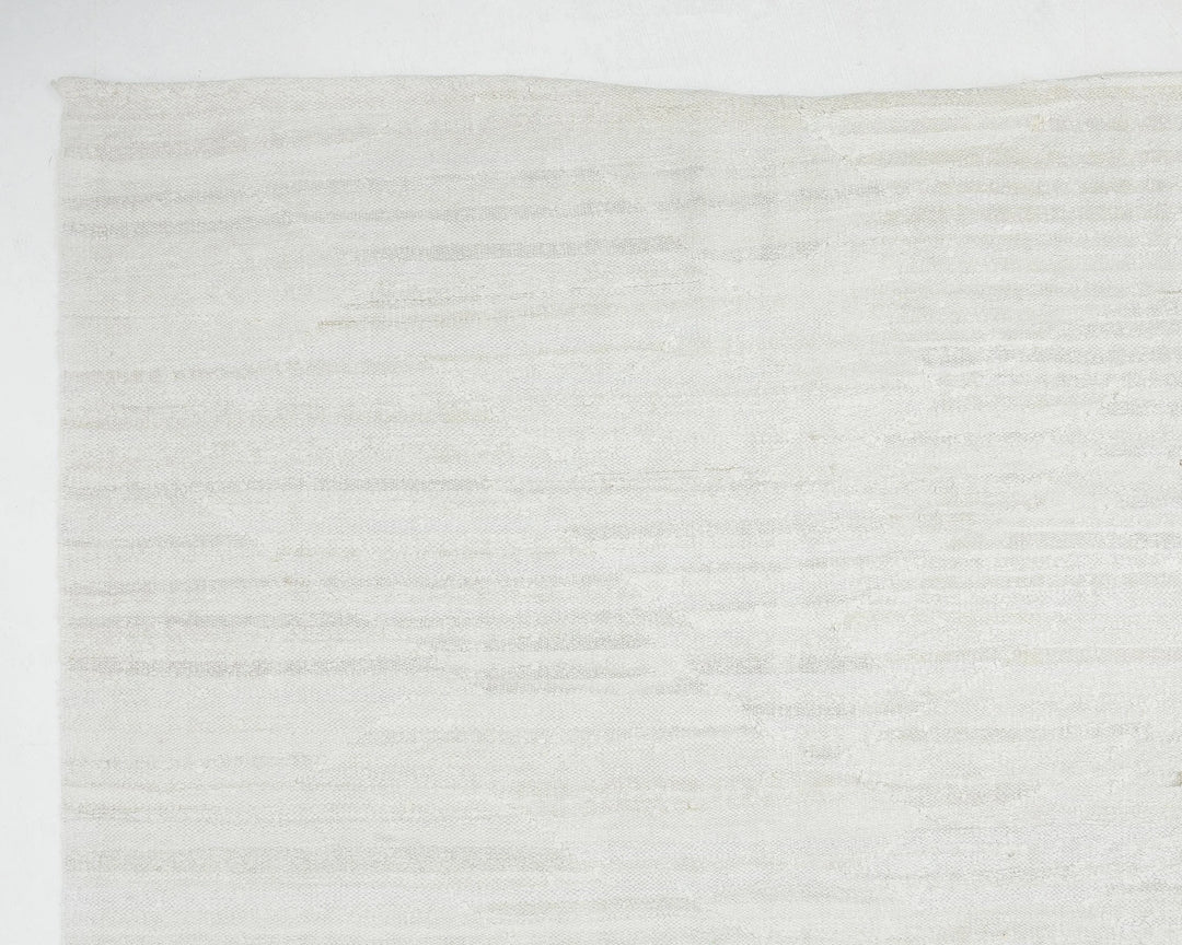 White Turkish Kilim Rug 12' 6" x 9' 11" Flat-Weave | No. VR38835