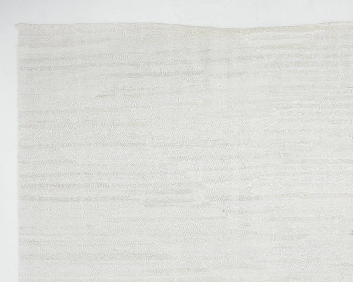 White Turkish Kilim Rug 12' 6" x 9' 11" Flat-Weave | No. VR38835