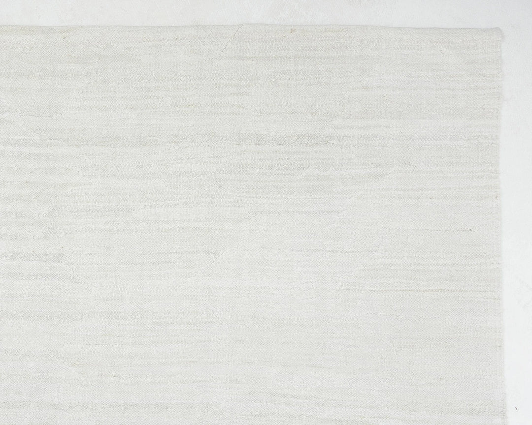 White Turkish Kilim Rug 12' 6" x 9' 11" Flat-Weave | No. VR38835