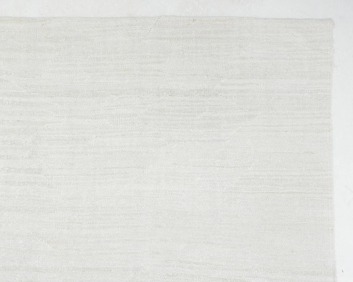 White Turkish Kilim Rug 12' 6" x 9' 11" Flat-Weave | No. VR38835