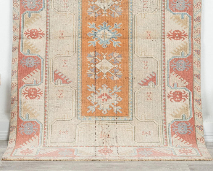 Multicolor Turkish Oushak Rug 6' x 3' 5" Hand-Knotted | No. VR38904