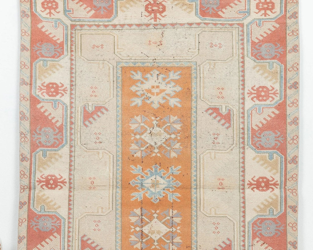 Multicolor Turkish Oushak Rug 6' x 3' 5" Hand-Knotted | No. VR38904
