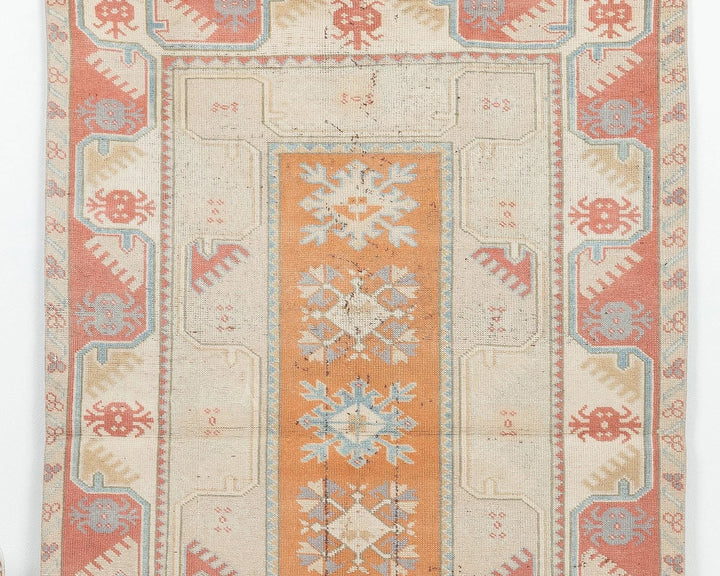 Multicolor Turkish Oushak Rug 6' x 3' 5" Hand-Knotted | No. VR38904