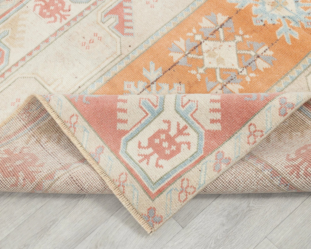 Multicolor Turkish Oushak Rug 6' x 3' 5" Hand-Knotted | No. VR38904