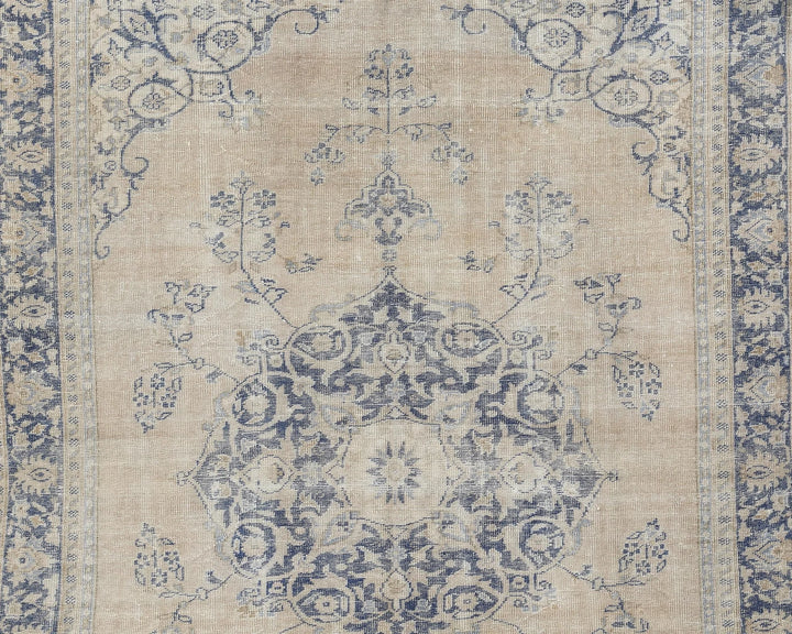 Multicolor Turkish Oushak Rug 7' 1" x 9' 8" Hand-Knotted | No. VR38953