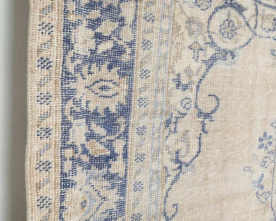 Multicolor Turkish Oushak Rug 7' 1" x 9' 8" Hand-Knotted | No. VR38953
