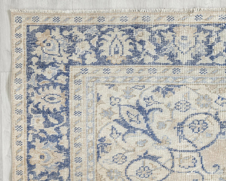 Multicolor Turkish Oushak Rug 7' 1" x 9' 8" Hand-Knotted | No. VR38953