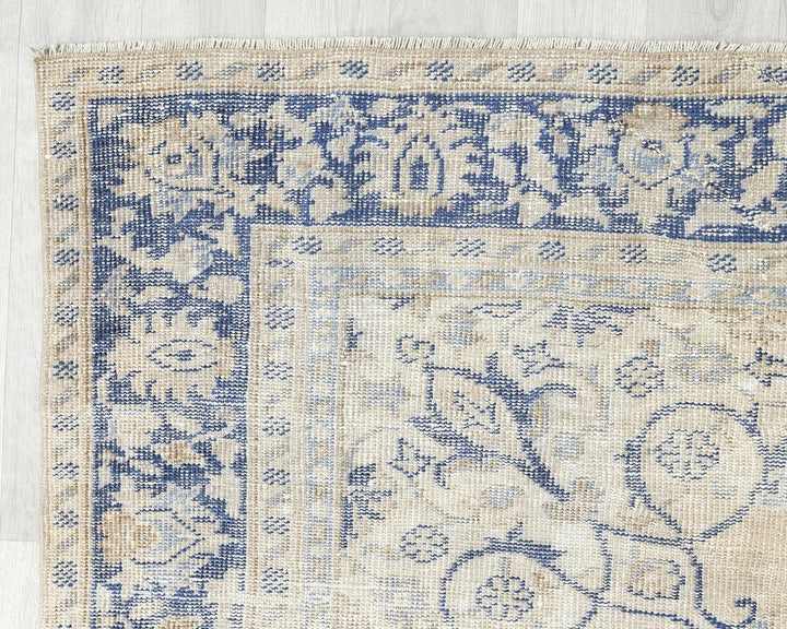 Multicolor Turkish Oushak Rug 7' 1" x 9' 8" Hand-Knotted | No. VR38953