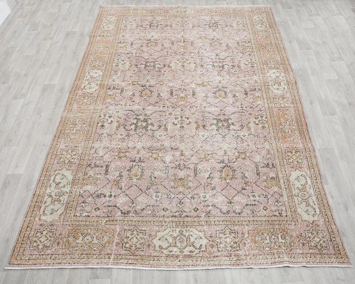 Multicolor Turkish Oushak Rug 7' x 11' Hand-Knotted | No. VR39054