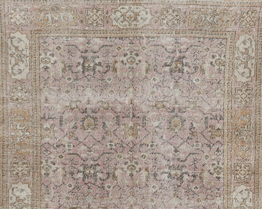 Multicolor Turkish Oushak Rug 7' x 11' Hand-Knotted | No. VR39054