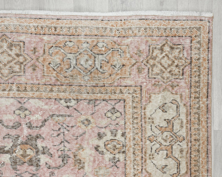Multicolor Turkish Oushak Rug 7' x 11' Hand-Knotted | No. VR39054