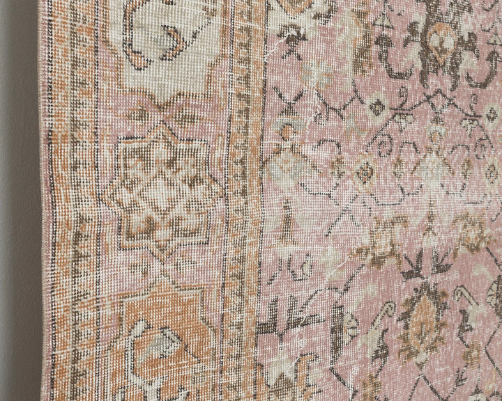 Multicolor Turkish Oushak Rug 7' x 11' Hand-Knotted | No. VR39054