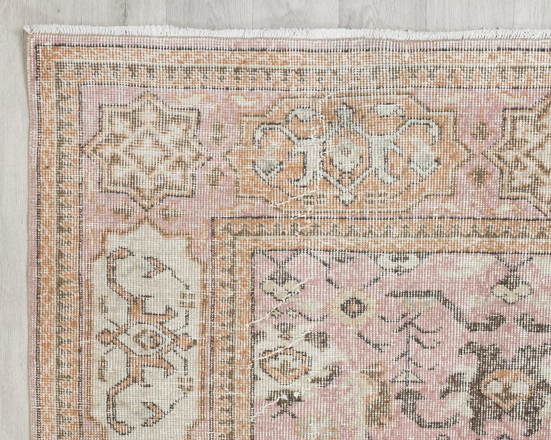 Multicolor Turkish Oushak Rug 7' x 11' Hand-Knotted | No. VR39054