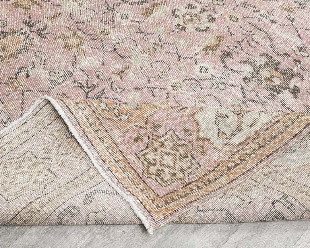 Multicolor Turkish Oushak Rug 7' x 11' Hand-Knotted | No. VR39054