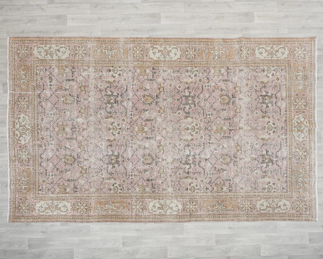 Multicolor Turkish Oushak Rug 7' x 11' Hand-Knotted | No. VR39054
