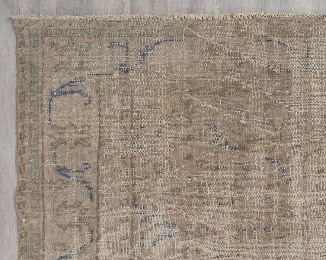 Multicolor Turkish Oushak Rug 9' 5" x 6' 1" Hand-Knotted | No. VR39149