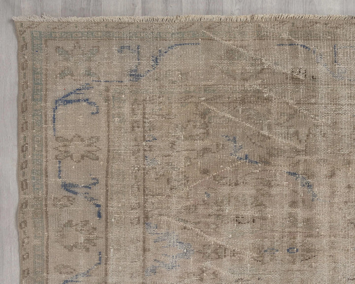 Multicolor Turkish Oushak Rug 9' 5" x 6' 1" Hand-Knotted | No. VR39149