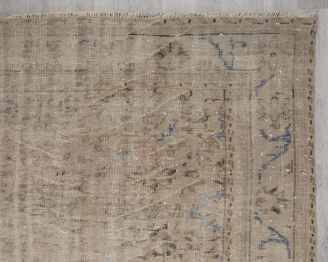 Multicolor Turkish Oushak Rug 9' 5" x 6' 1" Hand-Knotted | No. VR39149