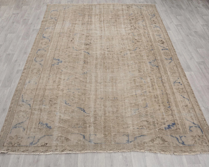 Multicolor Turkish Oushak Rug 9' 5" x 6' 1" Hand-Knotted | No. VR39149