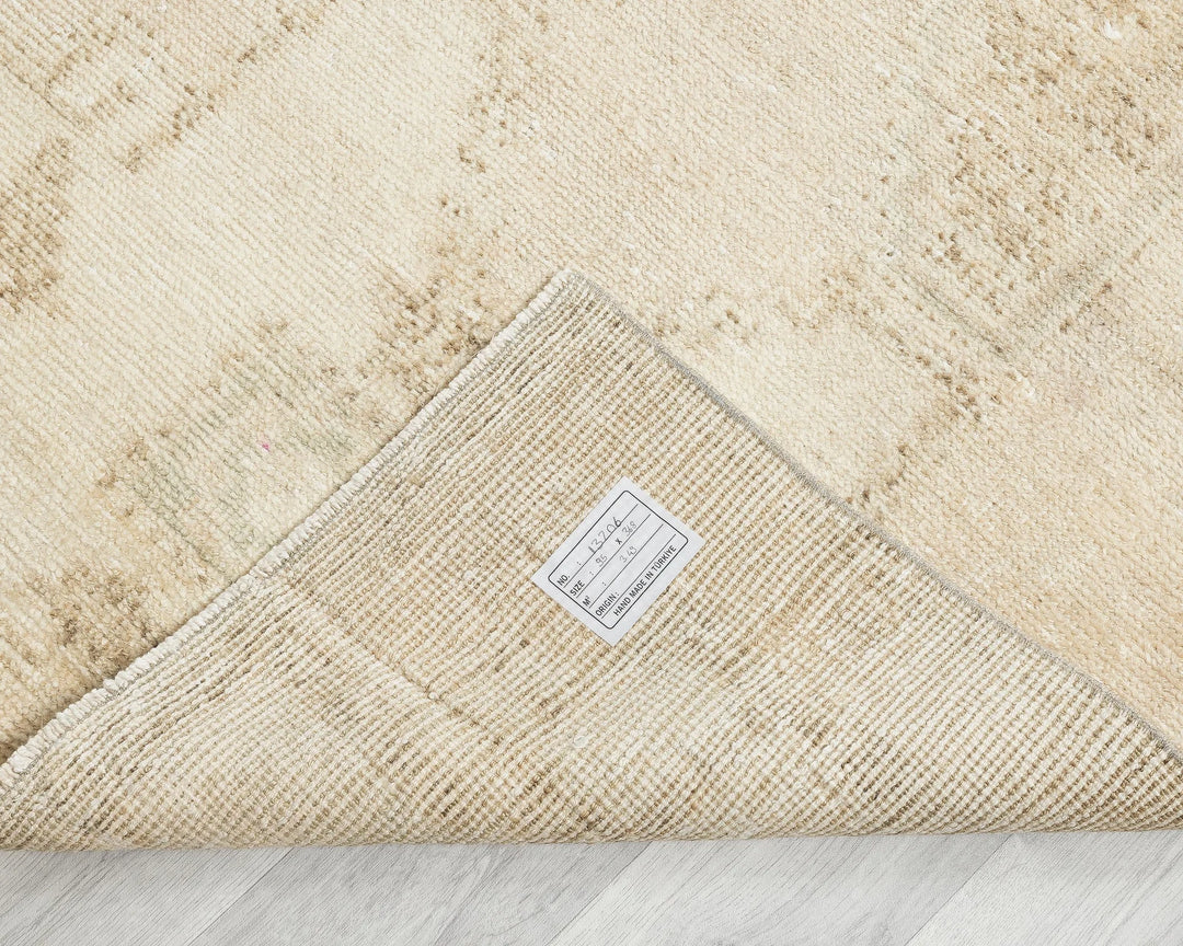 Multicolor Turkish Oushak Rug 3' 1" x 12' 1" Hand-Knotted | No. VR39312
