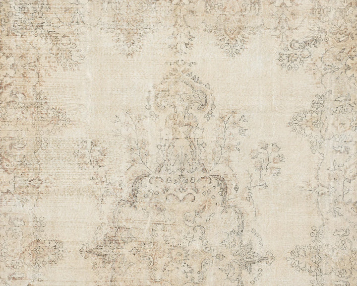 Beige Turkish Oushak Rug 6'9" x 9'10" Hand-Knotted view
