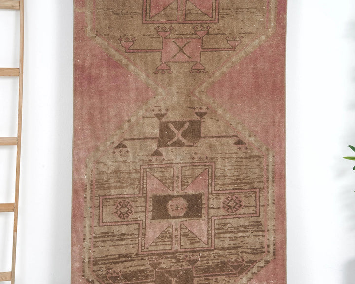 Multicolor Turkish Oushak Rug 3' x 10' 11" Hand-Knotted | No. VR39626