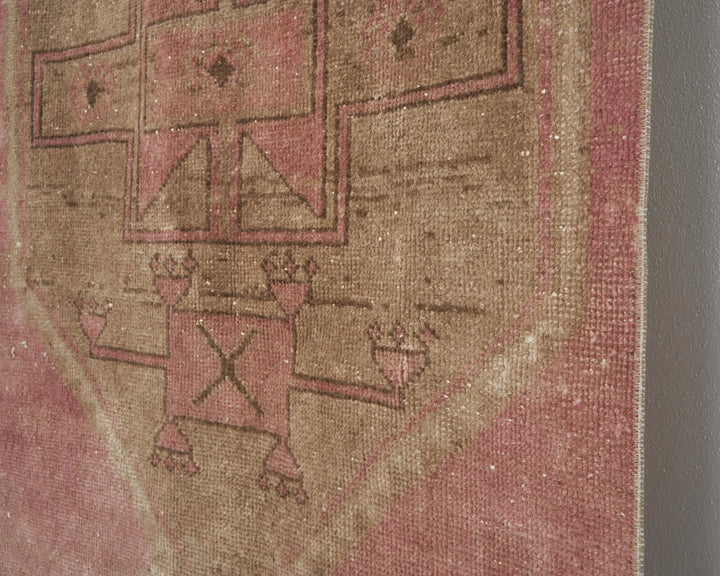 Multicolor Turkish Oushak Rug 3' x 10' 11" Hand-Knotted | No. VR39626