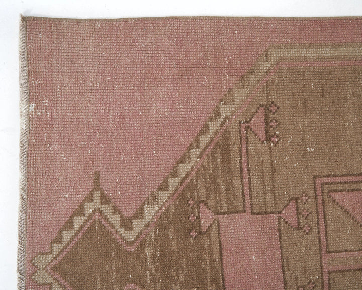 Multicolor Turkish Oushak Rug 3' x 10' 11" Hand-Knotted | No. VR39626