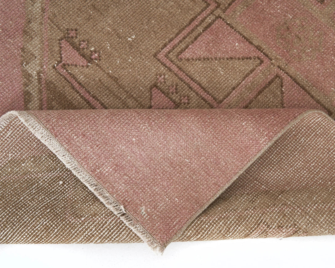 Multicolor Turkish Oushak Rug 3' x 10' 11" Hand-Knotted | No. VR39626