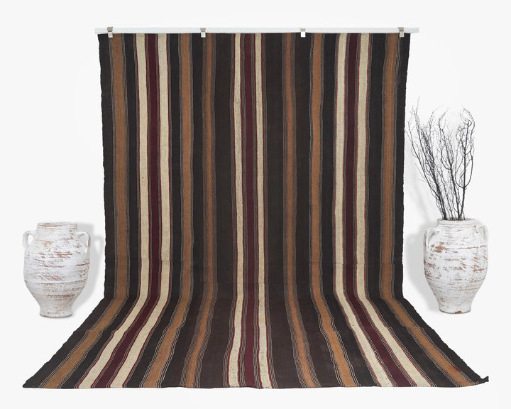 Multicolor Turkish Kilim Rug 7'5" x 11'8" Flat-Weave | No. VR39644